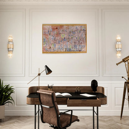 SPARSE FOLIAGE 1934 - Paul Klee Brushed Aluminum Print - 70x100 cm / 28x40 inches | Paul Klee Aluminum Print | Paul Klee Prints