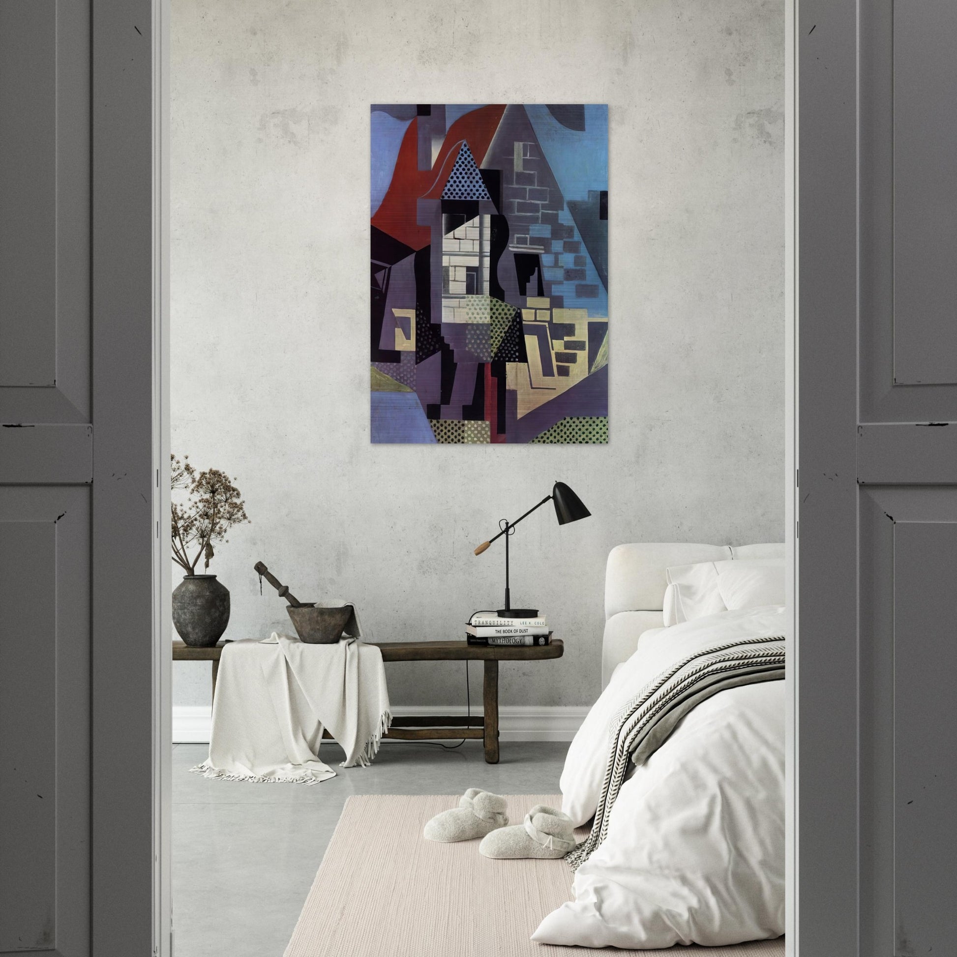 LANDSCAPE AT BEAULIEU - Juan Gris Brushed Aluminum Print - 70x100 cm / 28x40 inches | Juan Gris Aluminum Print | Juan Gris Prints