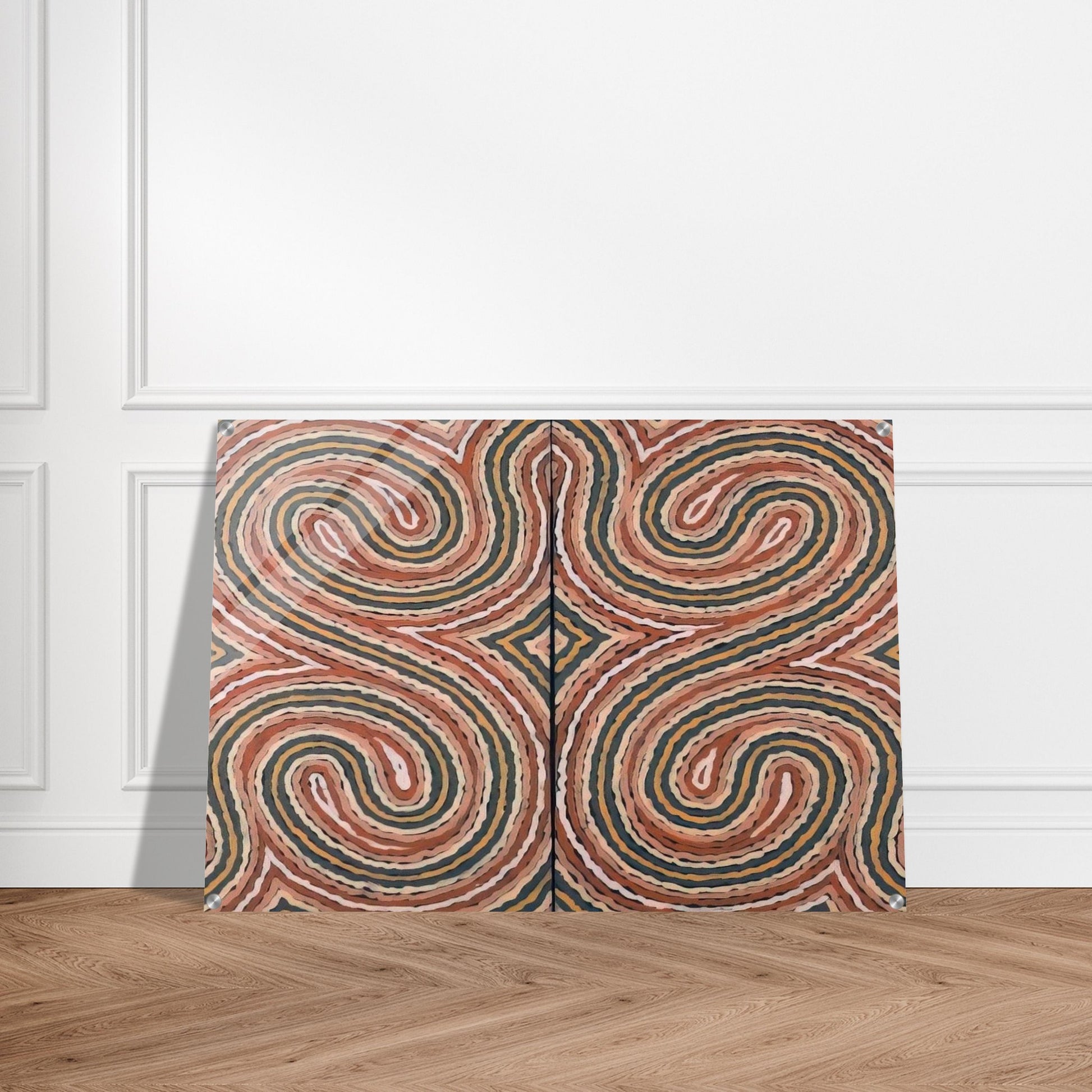 Worm Dreaming - 1999 - Clifford Possum Tjapaltjarri Acrylic Print - 70x100 cm / 28x40″ inches