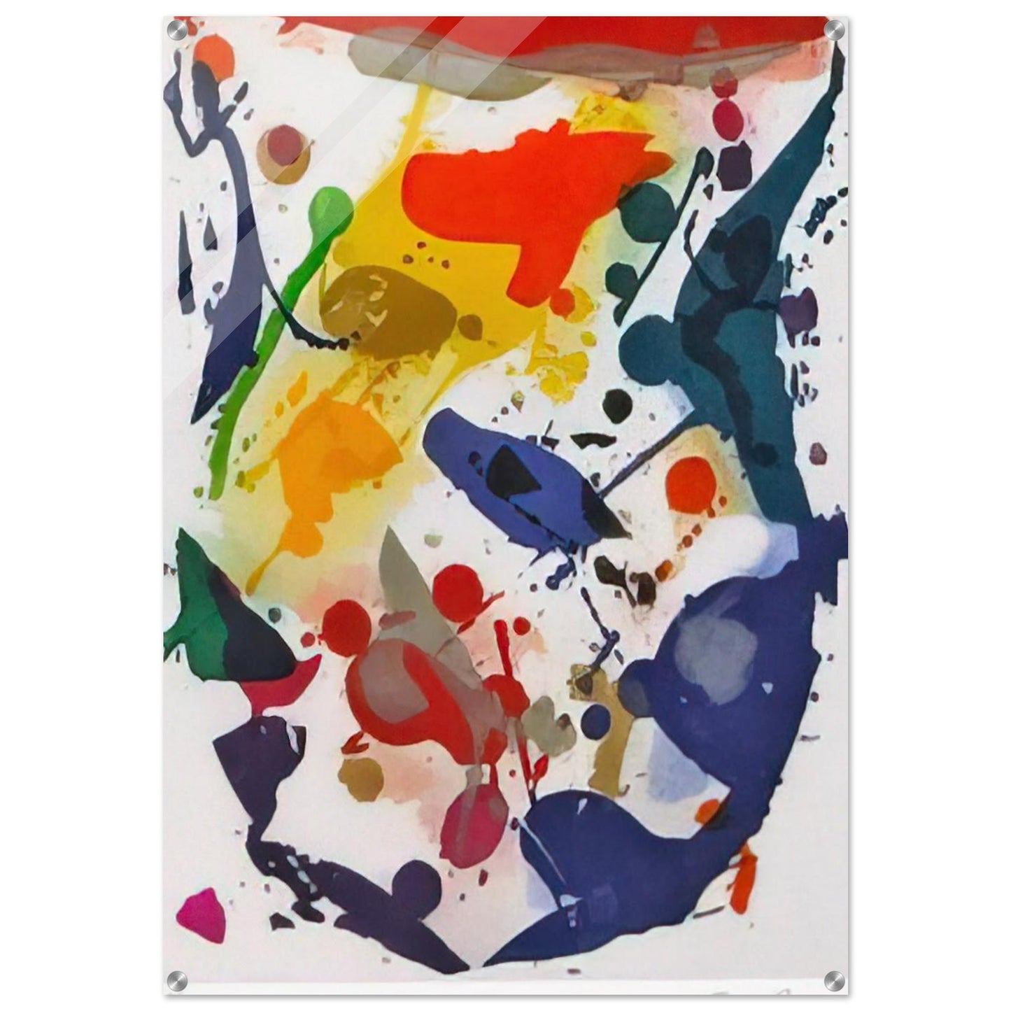 Untitled 044 - Sam Francis Acrylic Print - 70x100 cm / 28x40″ inches