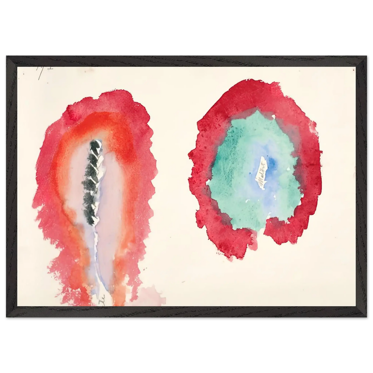 Hilma af Klint - WHEAT AND WORMWOOD 1922 Wall art - 27x35 cm / 11x14 Inches - Fine Art Poster - -