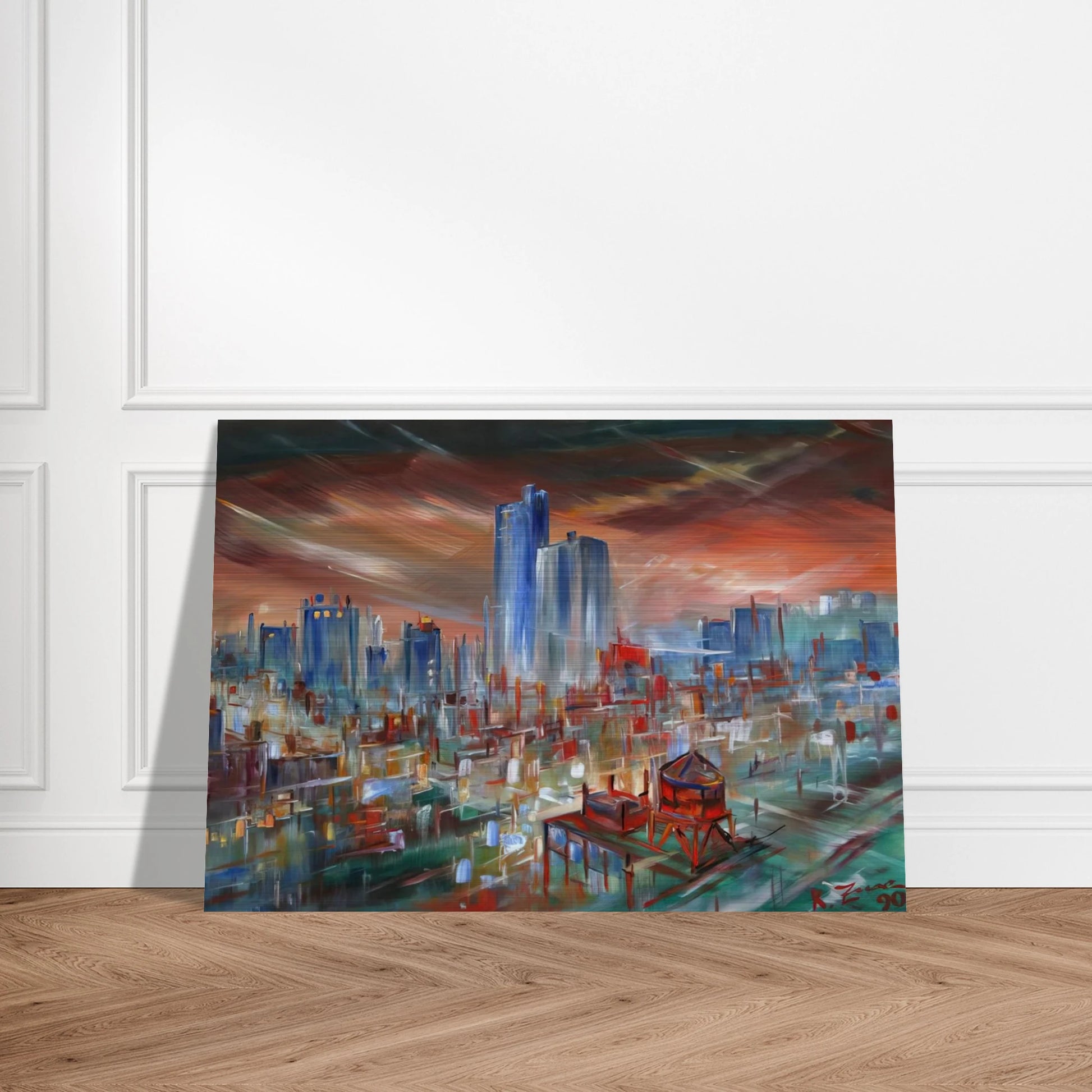 Big City - Konrad Zuse Brushed Aluminum Print - 70x100 cm / 28x40 inches | Konrad Zuse Aluminum Print | Konrad Zuse Prints