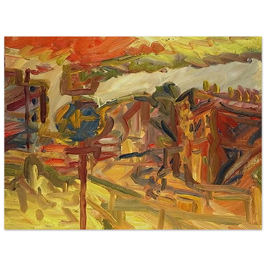 Frank Auerbach - THE AWNING  75x100 cm / 30x40inches Fine Art Poster