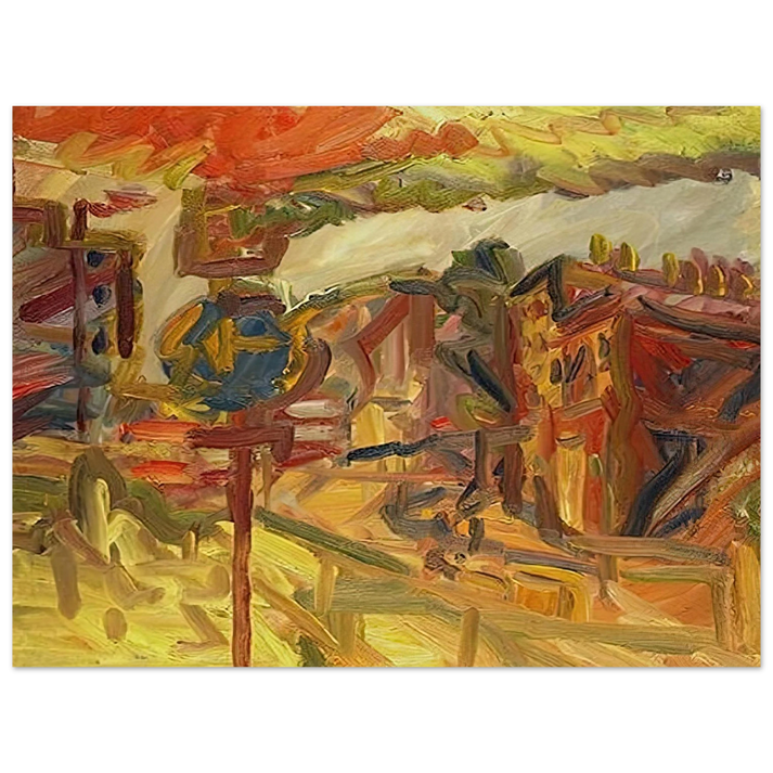 Frank Auerbach - THE AWNING  75x100 cm / 30x40inches Fine Art Poster