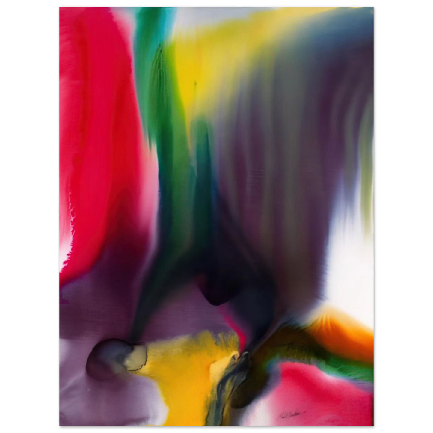Paul Jenkins - Phenomena Agate Bridge  75x100 cm / 30x40inches Fine Art Poster