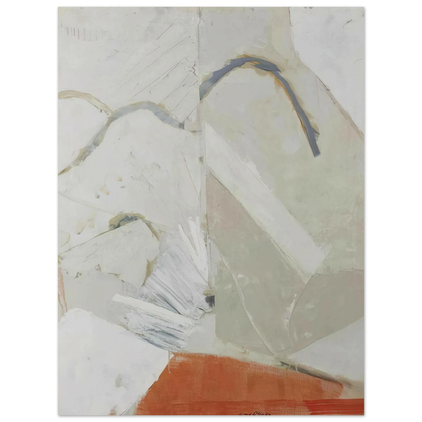 Kenzo Okada - Untitled - 1960  75x100 cm / 30x40inches Fine Art Poster