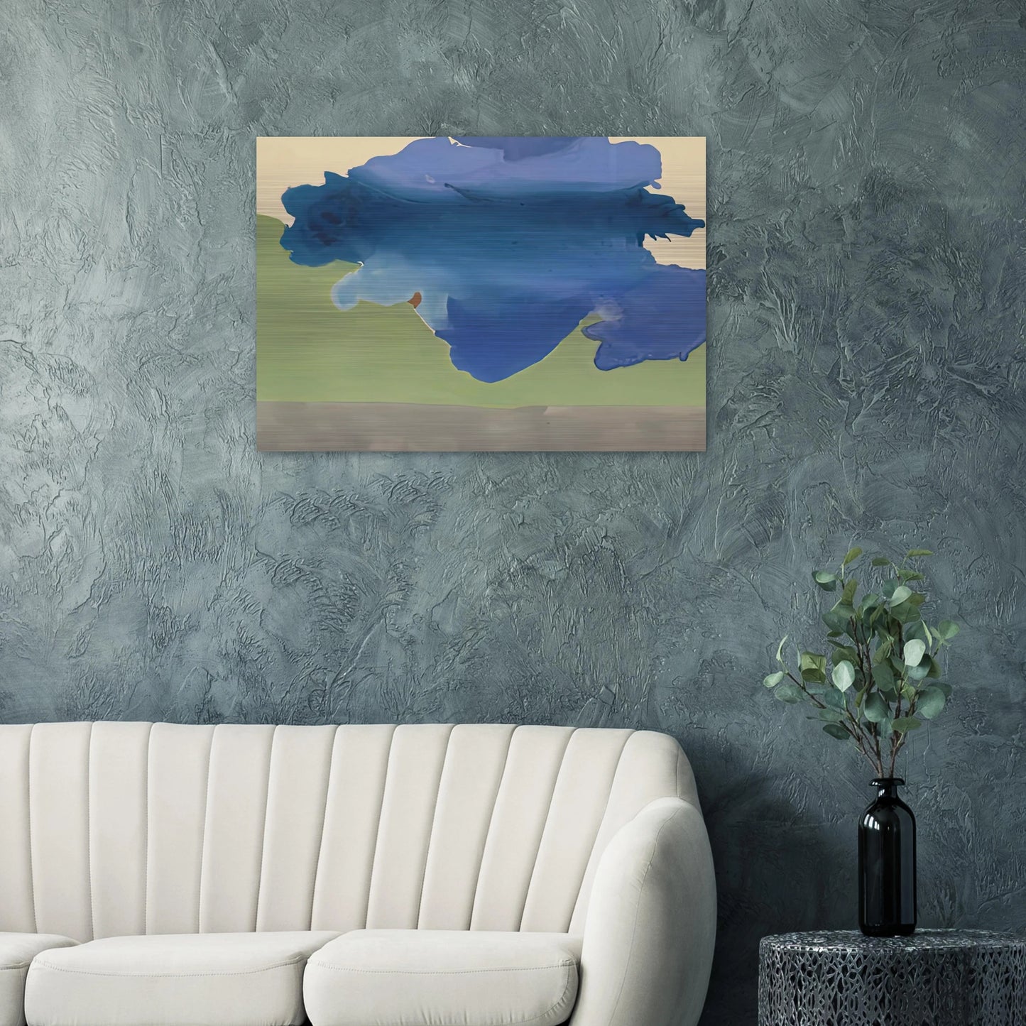 The Bay, 1963- - Helen Frankenthaler Brushed Aluminum Print - 70x100 cm / 28x40 inches | Helen Frankenthaler Aluminum Print | Helen Frankenthaler Prints