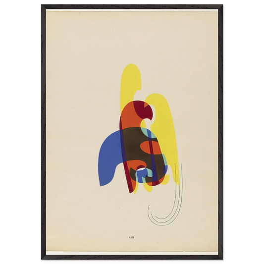 SHADOWS FROM THE PORTFOLIO REVOLVING DOORS 1926 - Man Ray 70x100 cm / 28x40 inches Framed Art Print – Black Wooden Frame