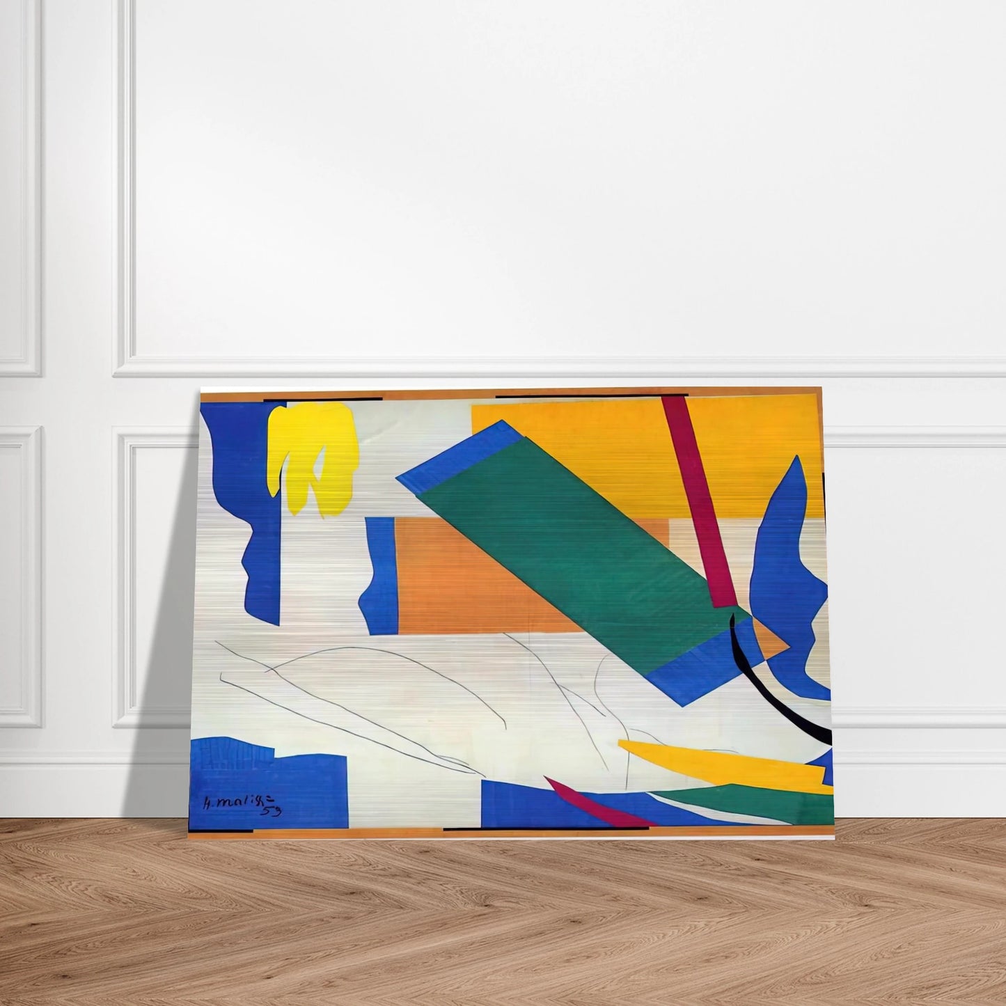 MEMORY OF OCEANIA - Henri Matisse Brushed Aluminum Print - 70x100 cm / 28x40 inches | Henri Matisse Aluminum Print | Henri Matisse Prints