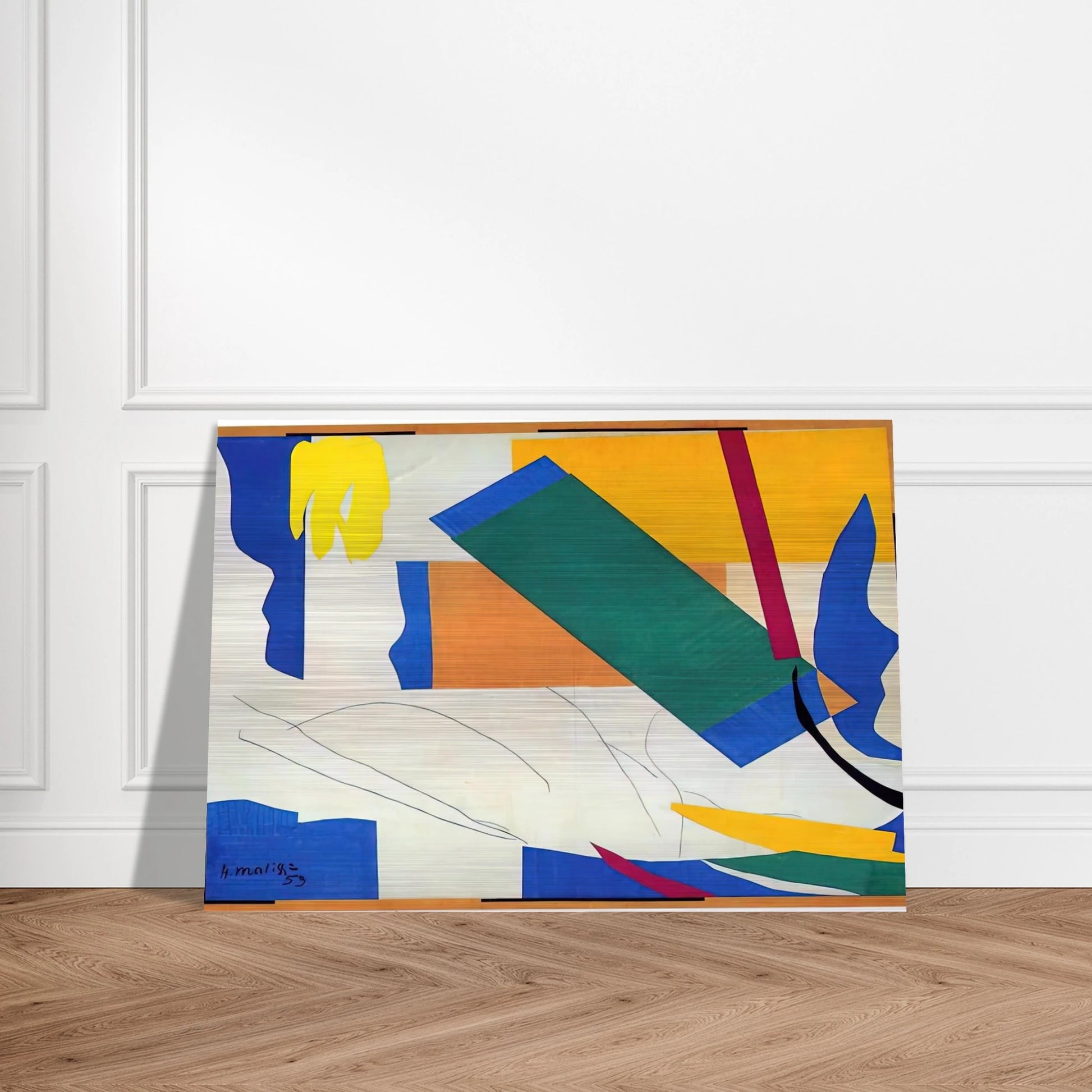MEMORY OF OCEANIA - Henri Matisse Brushed Aluminum Print - 70x100 cm / 28x40 inches | Henri Matisse Aluminum Print | Henri Matisse Prints