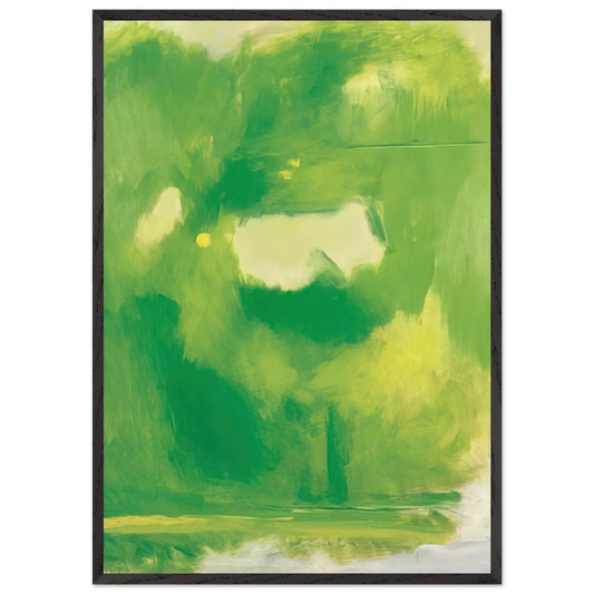 ANTES DE LA COSECHA 1999 - Esteban Vicente 70x100 cm / 28x40 inches Framed Art Print – Black Wooden Frame