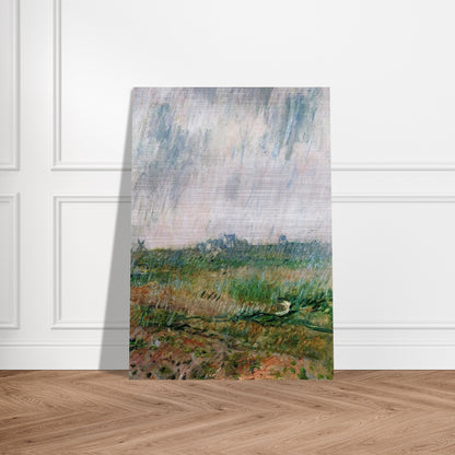Rain in Belle-Ile - claude monet Brushed Aluminum Print - 70x100 cm / 28x40 inches | claude monet Aluminum Print | claude monet Prints