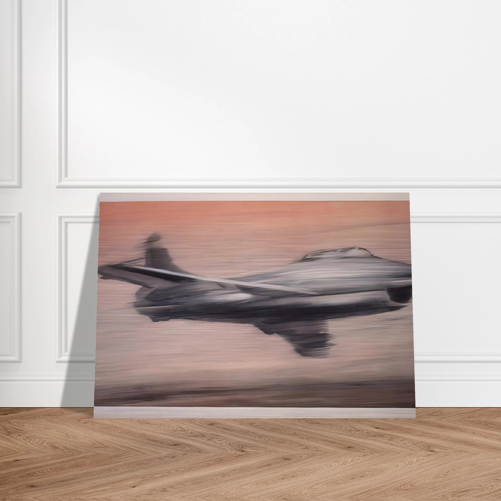 JET FIGHTER 1963 - Gerhard Richter Brushed Aluminum Print - 70x100 cm / 28x40 inches | Gerhard Richter Aluminum Print | Gerhard Richter Prints