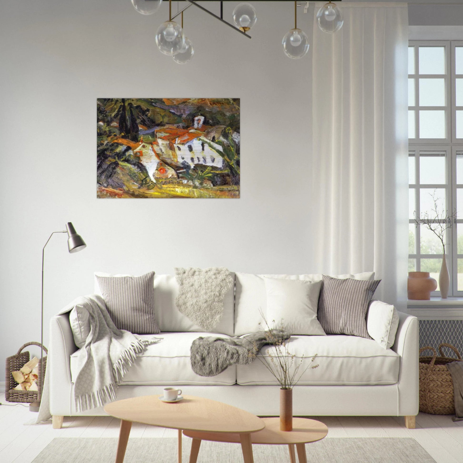 CERET LANSCAPE - Chaim Soutine Brushed Aluminum Print - 70x100 cm / 28x40 inches | Chaim Soutine Aluminum Print | Chaim Soutine Prints