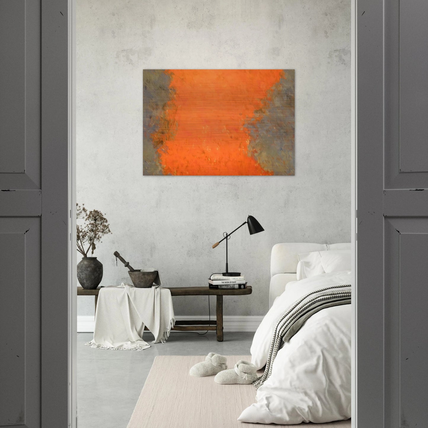 Untitled - 1959 - Theodoros Stamos Brushed Aluminum Print - 70x100 cm / 28x40 inches | Theodoros Stamos Aluminum Print | Theodoros Stamos Prints