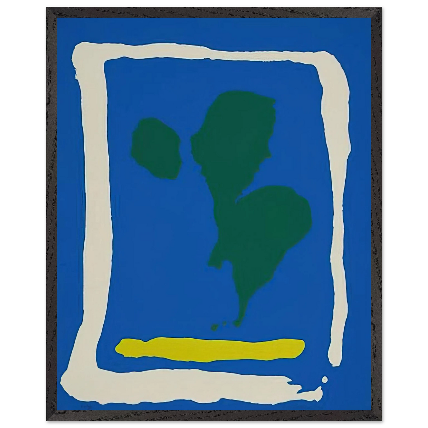 Helen Frankenthaler - Air Frame - 1965 Wall art - 40x50 cm / 16x20 inches - Premium Wooden Framed Poster With Fine Art Paper-canvas - White frame
