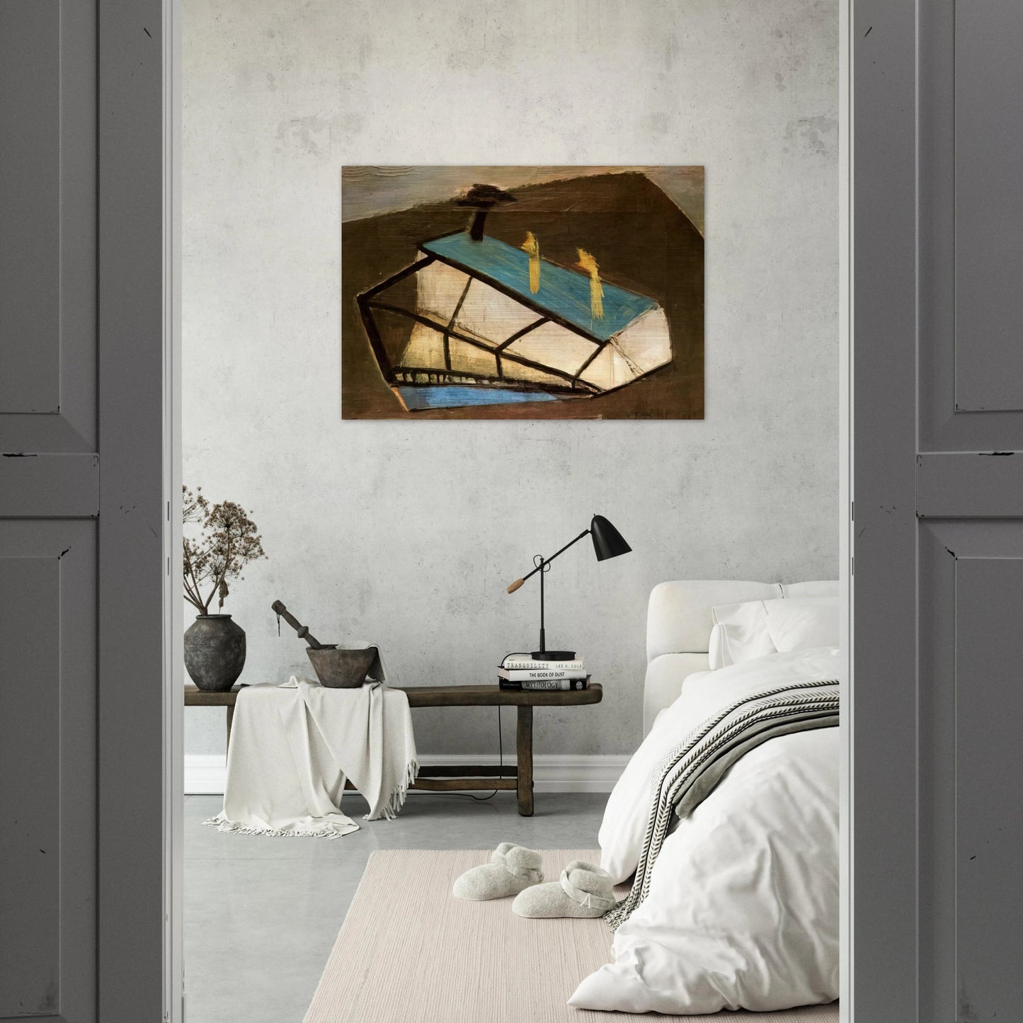 Cedar - 1932 - Maria Helena Vieira da Silva Brushed Aluminum Print - 70x100 cm / 28x40 inches | Maria Helena Vieira da Silva Aluminum Print | Maria Helena Vieira da Silva Prints
