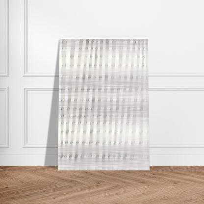 Superficie Bianca - 1985 - Enrico Castellani Brushed Aluminum Print - 70x100 cm / 28x40 inches | Enrico Castellani Aluminum Print | Enrico Castellani Prints