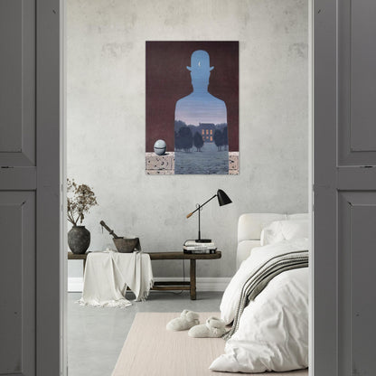 THE HAPPY DONOR 1966 - Rene Magritte Brushed Aluminum Print - 70x100 cm / 28x40 inches | Rene Magritte Aluminum Print | Rene Magritte Prints