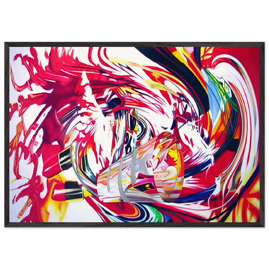 Womens Intuition after Aspen - James Rosenquist 70x100 cm / 28x40 inches Framed Art Print – Black Wooden Frame