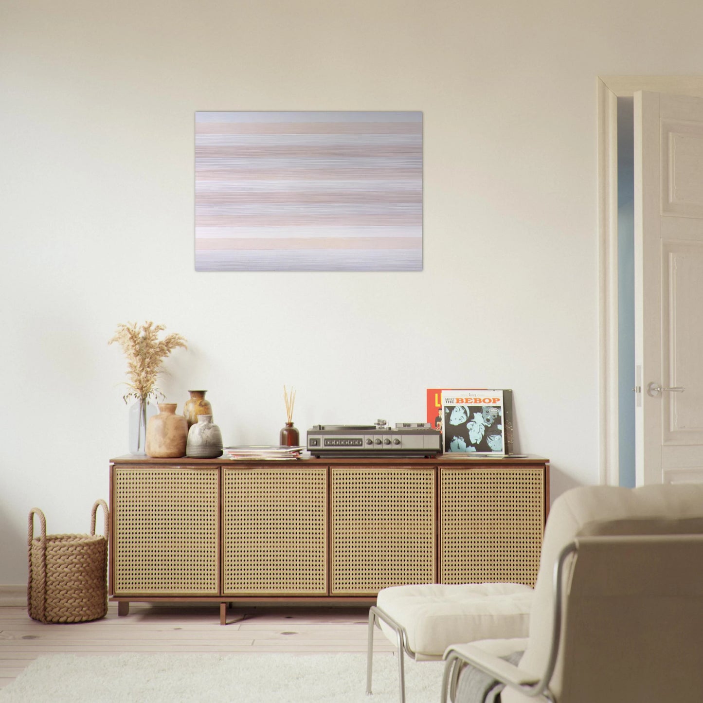 Happy Holiday - Agnes Martin Brushed Aluminum Print - 70x100 cm / 28x40 inches | Agnes Martin Aluminum Print | Agnes Martin Prints