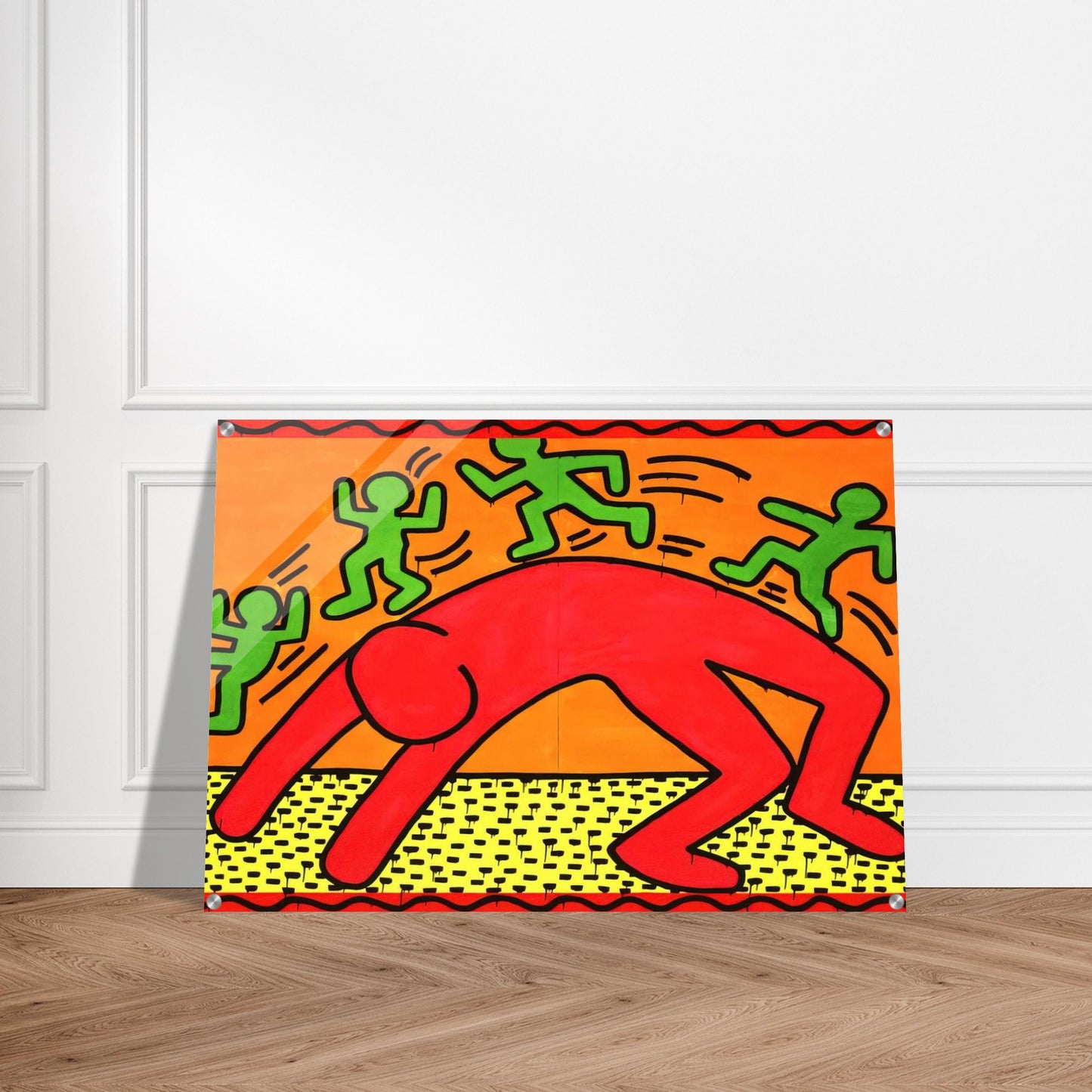 UNTITLED 1982 2 - Keith Haring Acrylic Print - 70x100 cm / 28x40″ inches | Keith Haring Wall Art | Keith Haring Prints
