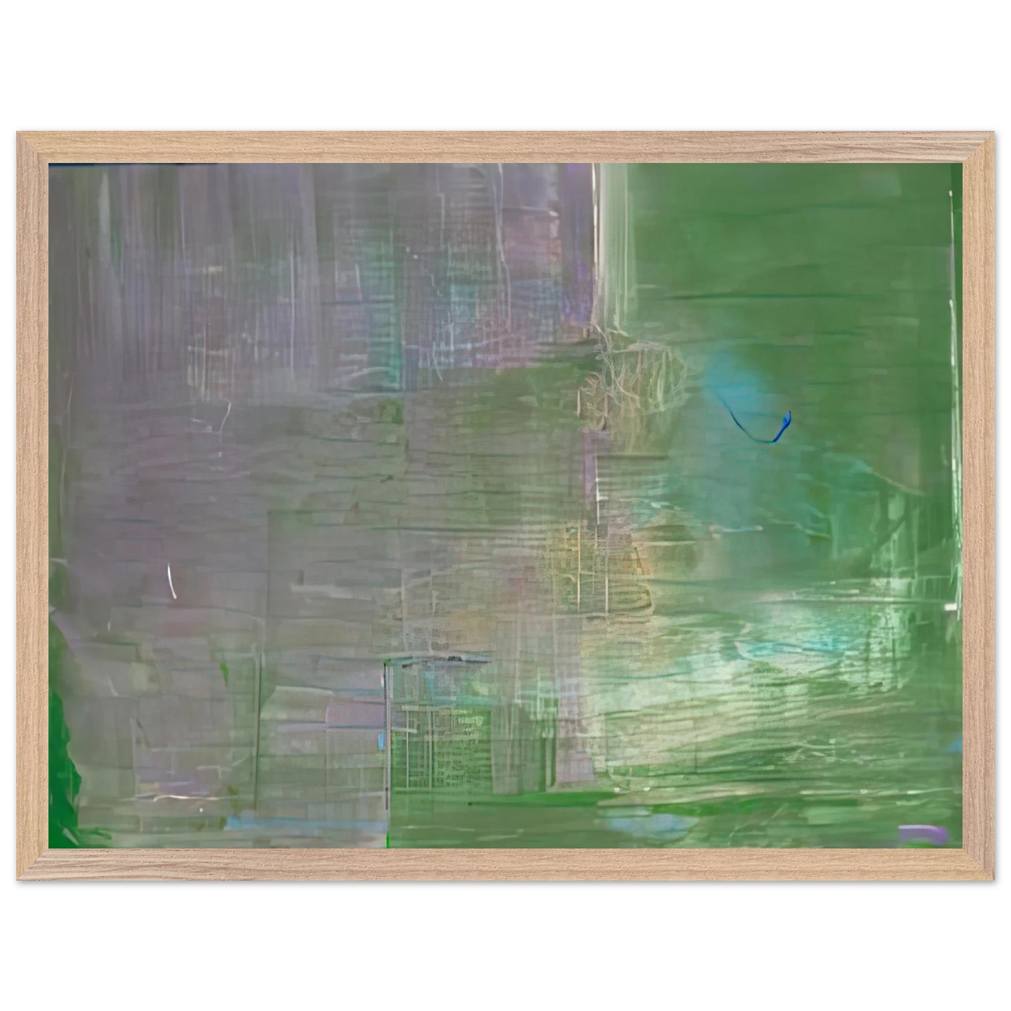 Helen Frankenthaler - Claude's Message, 1976- Wall Art - 21x29.7 cm / 8x12" - Premium Wooden Framed Poster With Fine Art Paper-canvas - Wood frame