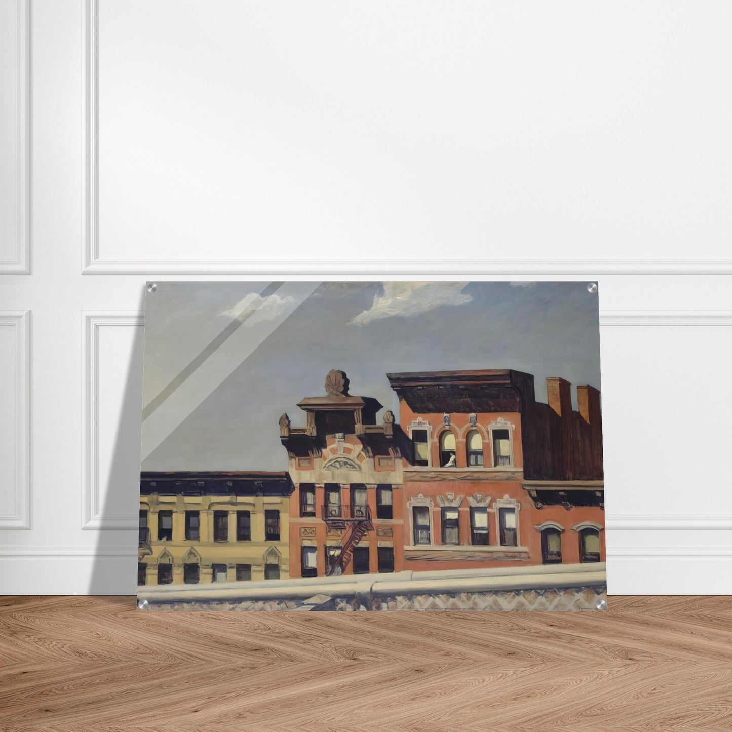 From Williamsburg Bridge - Edward Hopper Acrylic Print - 70x100 cm / 28x40″ inches | Edward Hopper Wall Art | Edward Hopper Prints