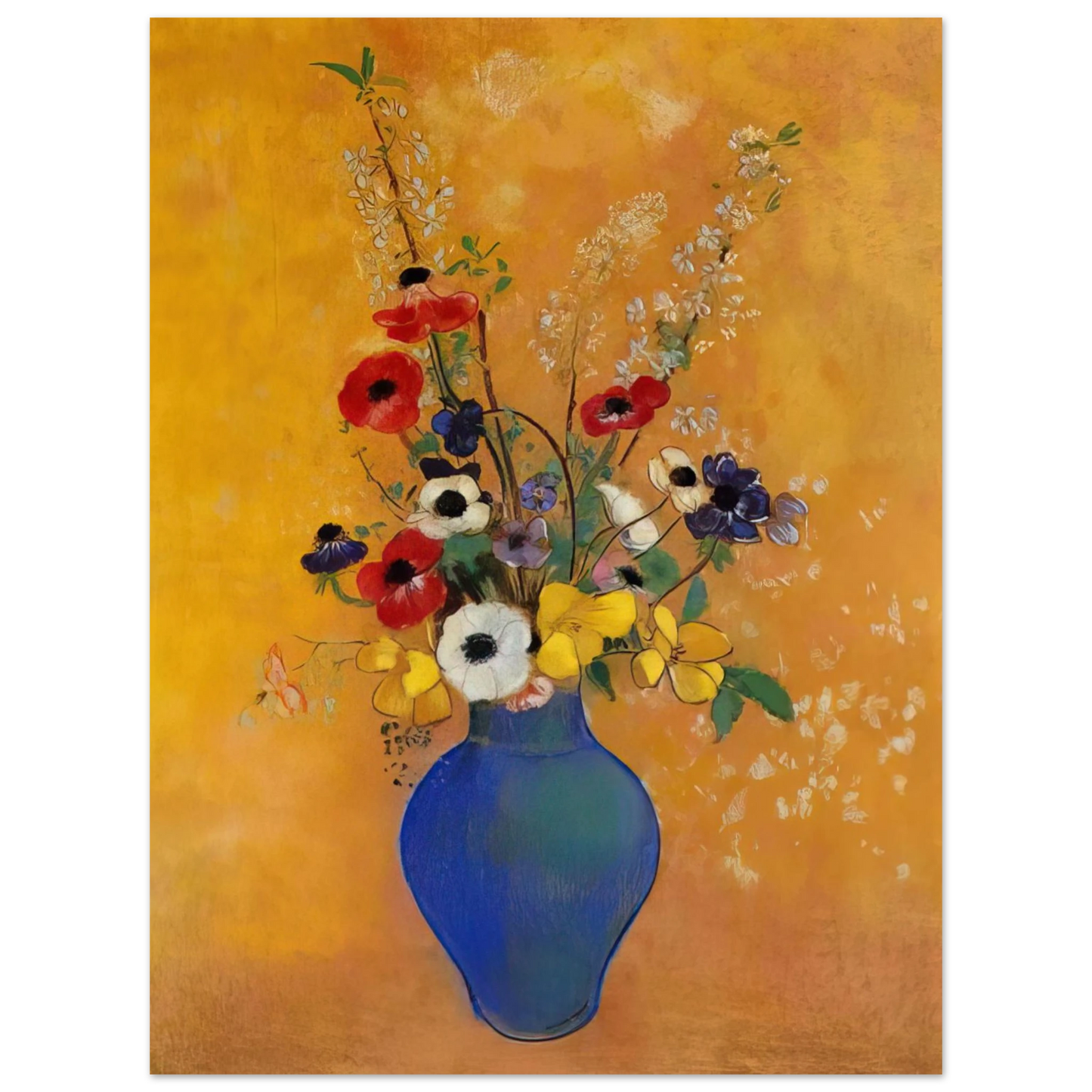 Odilon Redon - VASE OF FLOWERS 4  75x100 cm / 30x40inches Fine Art Poster