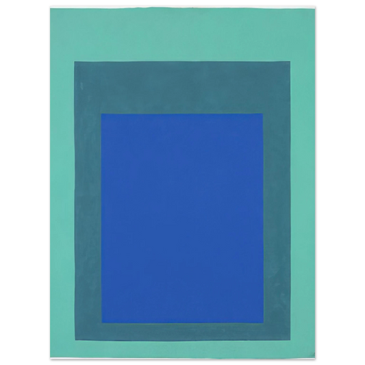Josef Albers - HOMAGE TO THE SQUARE 1976  75x100 cm / 30x40inches Fine Art Poster