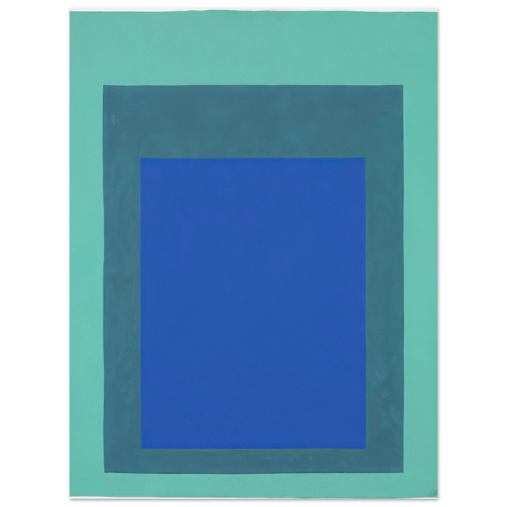 Josef Albers - HOMAGE TO THE SQUARE 1976  75x100 cm / 30x40inches Fine Art Poster
