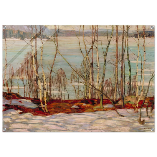 Frozen Lake, Early Spring, Algonquin Park - 1914 - A.Y. Jackson Acrylic Print - 70x100 cm / 28x40″ inches