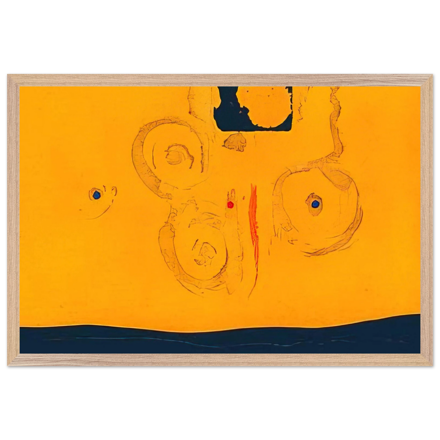 Helen Frankenthaler - Plaza Real - 1988 Wall art - A1 (59.4 x 84.1  cm) - Fine Art Poster-canvas - -