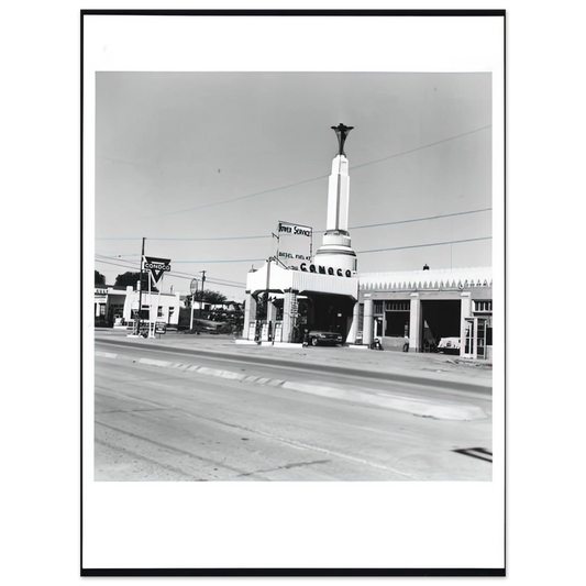 Edward Ruscha - CONOCO SHAMROCK TEXAS FROM FIVE VIEWS FROM THE PANHANDLE SERIES  75x100 cm / 30x40inches Fine Art Poster
