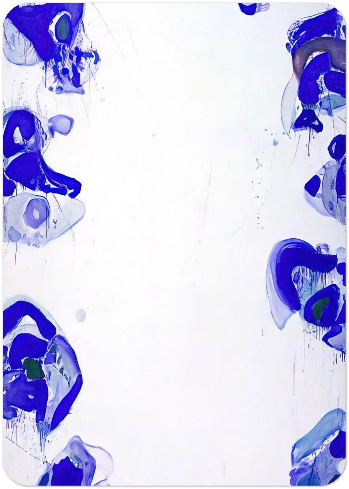 Blue Balls By Sam Francis Pack of 10 Post Cards | Sam Francis Post Cards | A6 (10.5 x 14.8 cm) - 4.1 x 5.8 inches