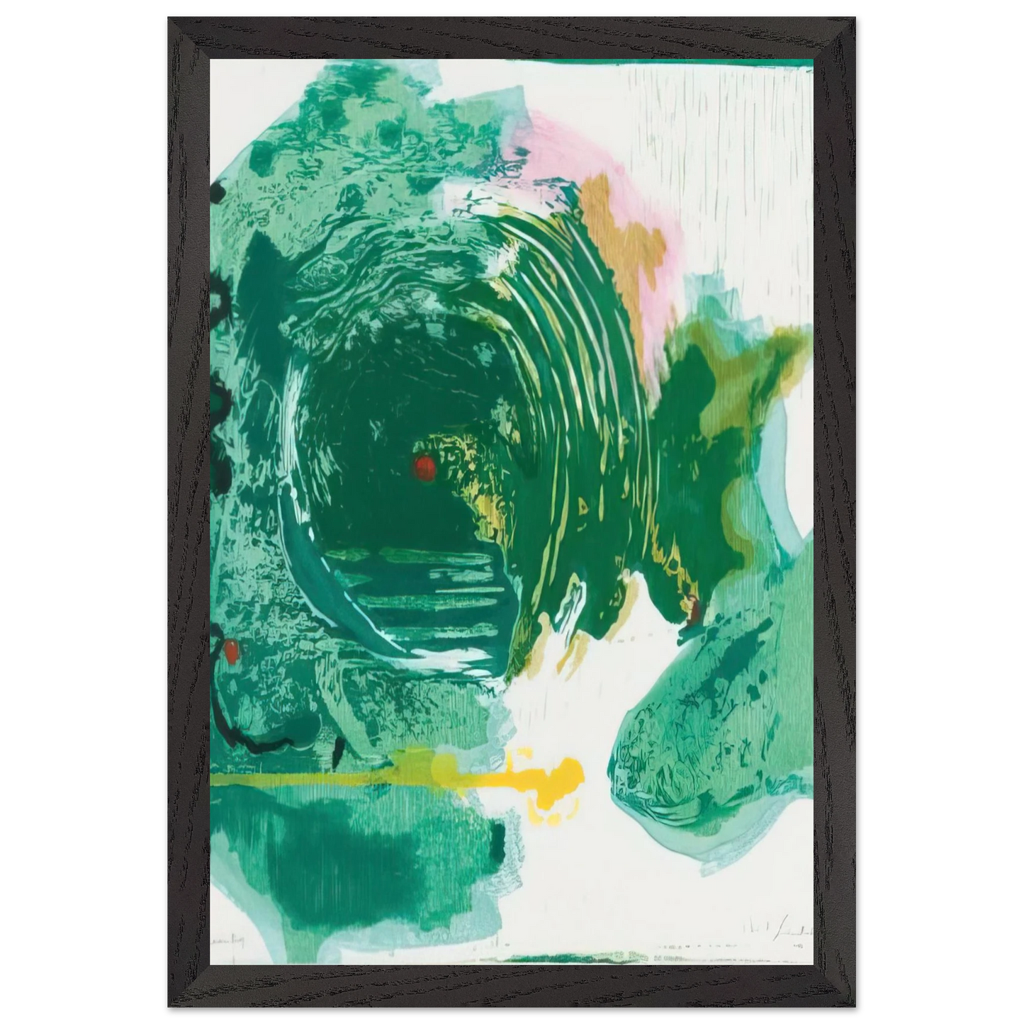 Helen Frankenthaler - Radius - 1993 Wall art - 70x70 cm / 28x28 inches - Fine Art Poster-canvas - -