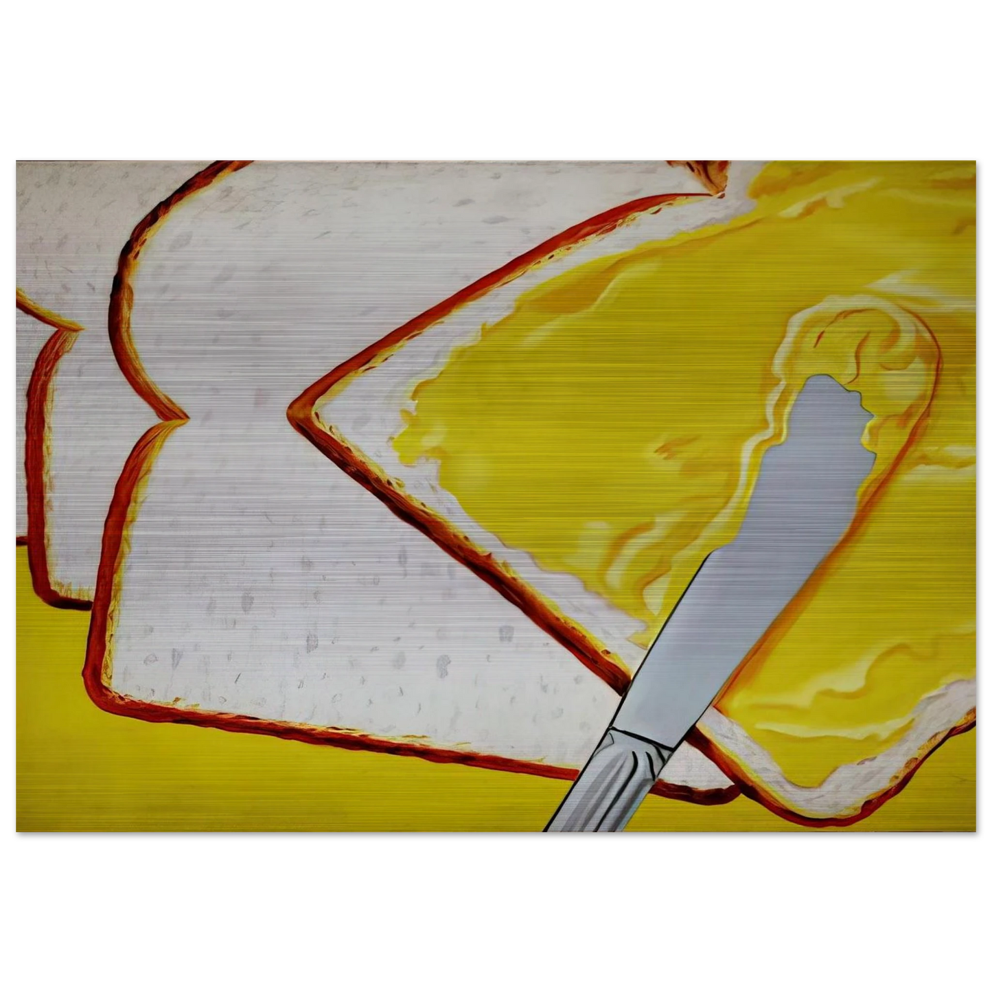 White Bread - James Rosenquist Brushed Aluminum Print - 70x100 cm / 28x40 inches | James Rosenquist Aluminum Print | James Rosenquist Prints
