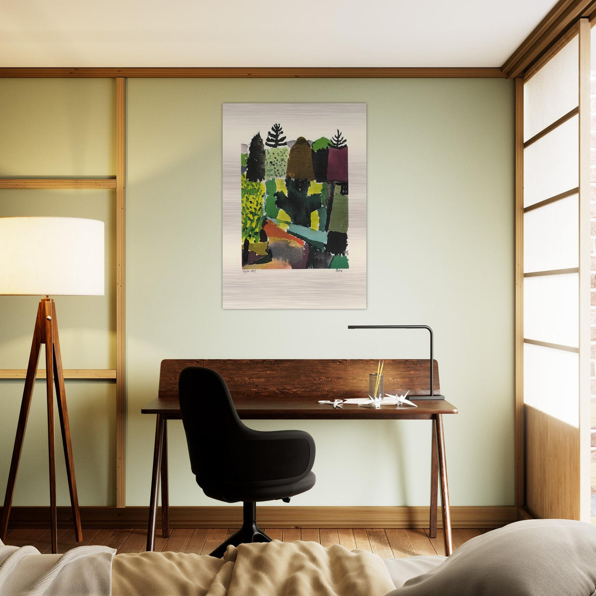 PARK 1920 - Paul Klee Brushed Aluminum Print - 70x100 cm / 28x40 inches | Paul Klee Aluminum Print | Paul Klee Prints