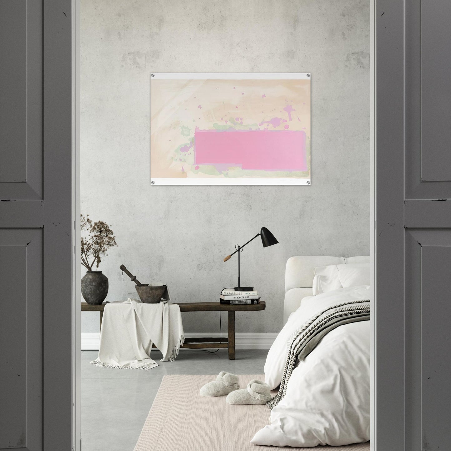 Orange-Pink-Green - 1971 - John Hoyland Acrylic Print - 70x100 cm / 28x40″ inches | John Hoyland Wall Art | John Hoyland Prints