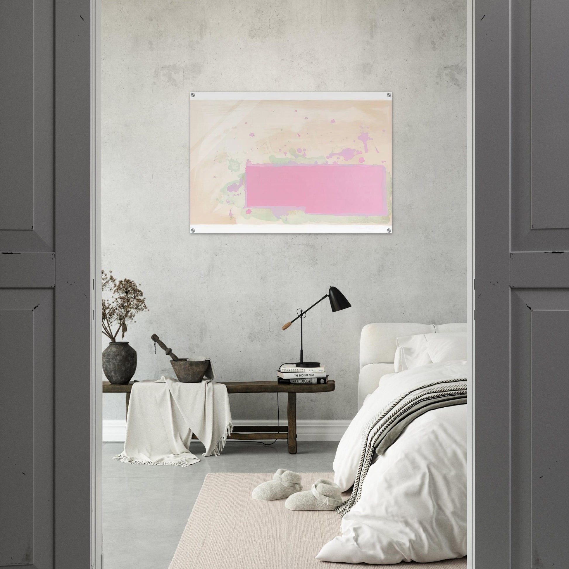 Orange-Pink-Green - 1971 - John Hoyland Acrylic Print - 70x100 cm / 28x40″ inches | John Hoyland Wall Art | John Hoyland Prints