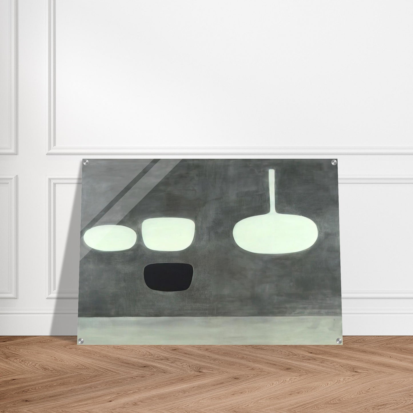 Grey Still Life - 1969 - William Scott Acrylic Print - 70x100 cm / 28x40″ inches | William Scott Wall Art | William Scott Prints