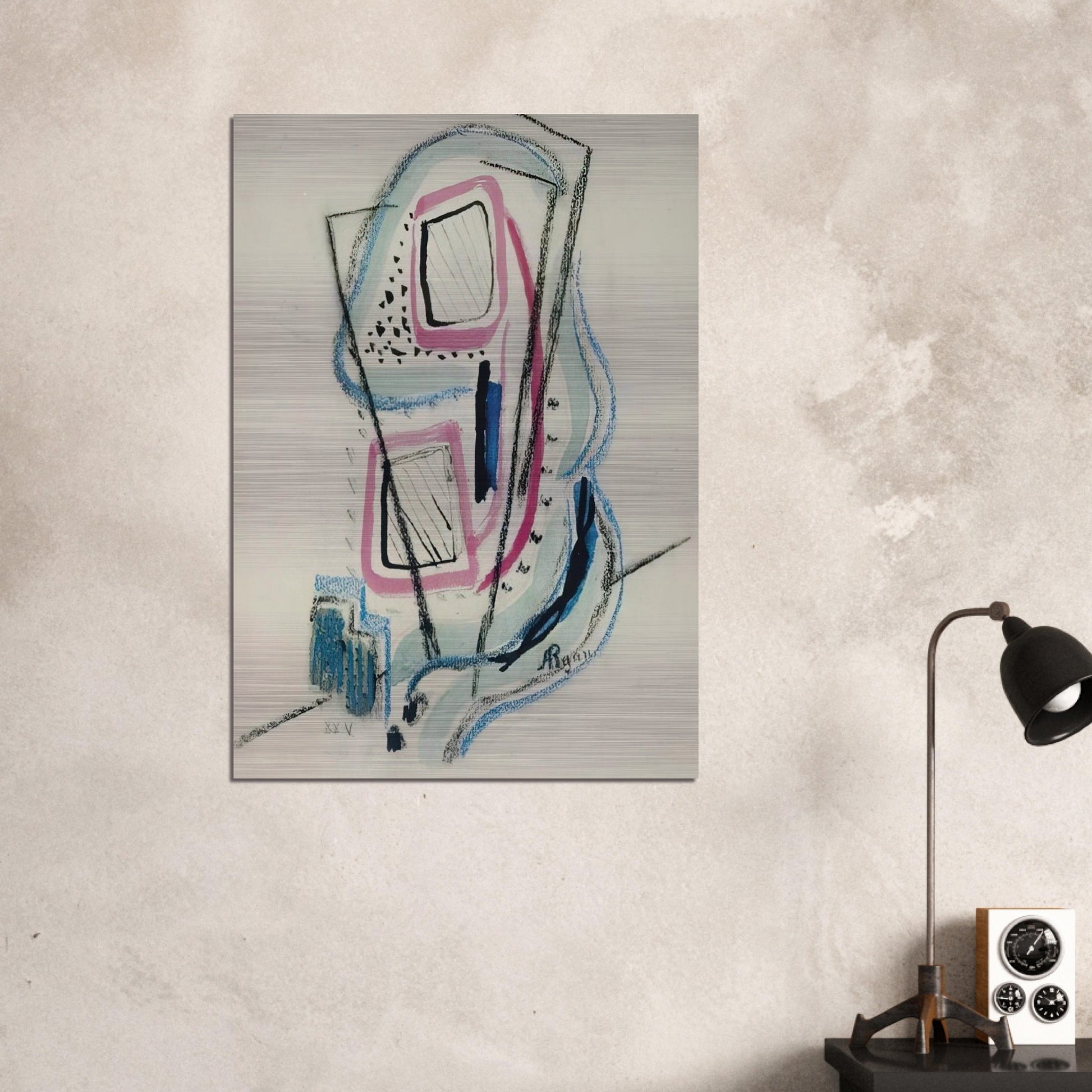 XXV - 1940 - Anne Ryan Brushed Aluminum Print - 70x100 cm / 28x40 inches | Anne Ryan Aluminum Print | Anne Ryan Prints