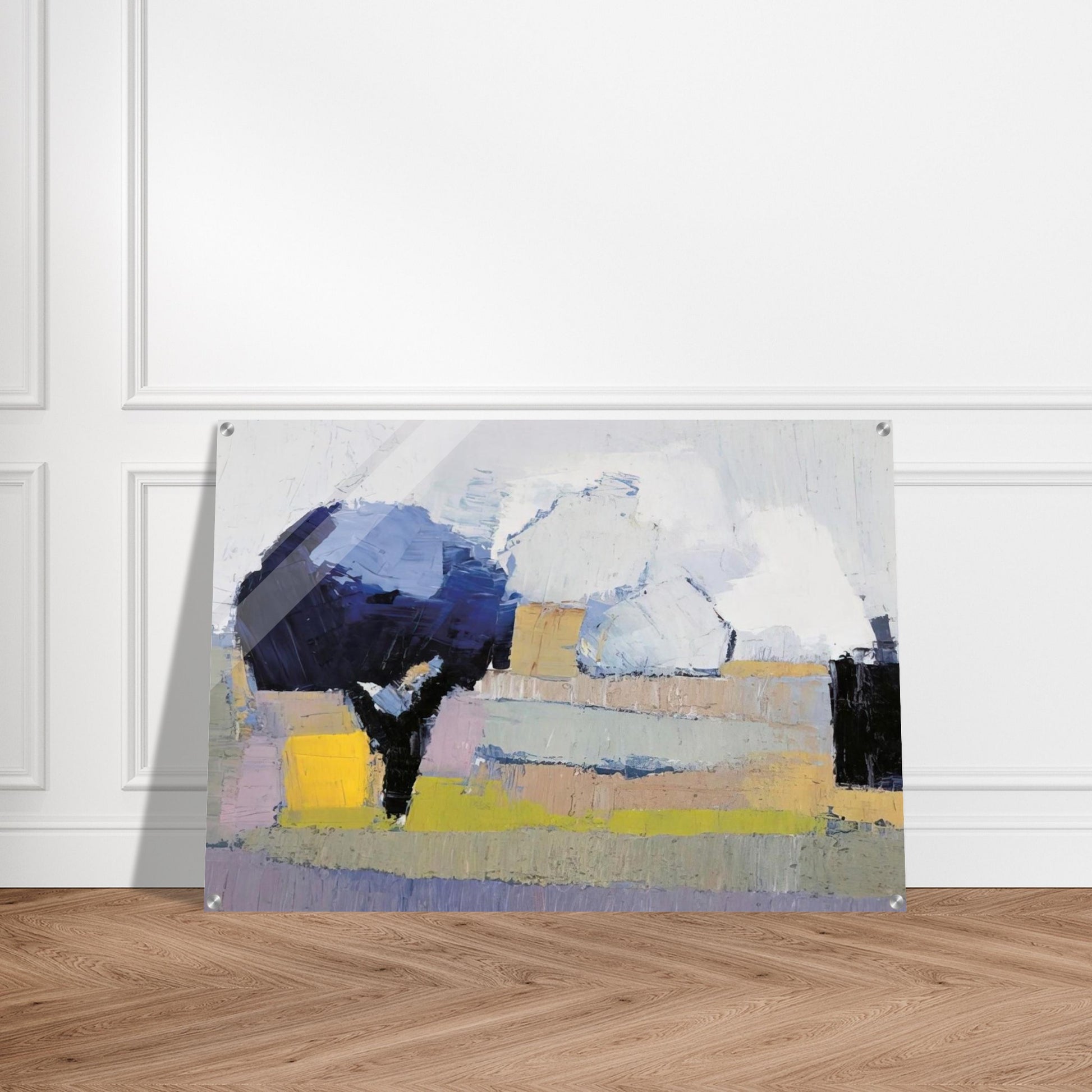 Paysage de Provence - Art Informel - Nicolas de Stael Acrylic Print - 70x100 cm / 28x40″ inches
