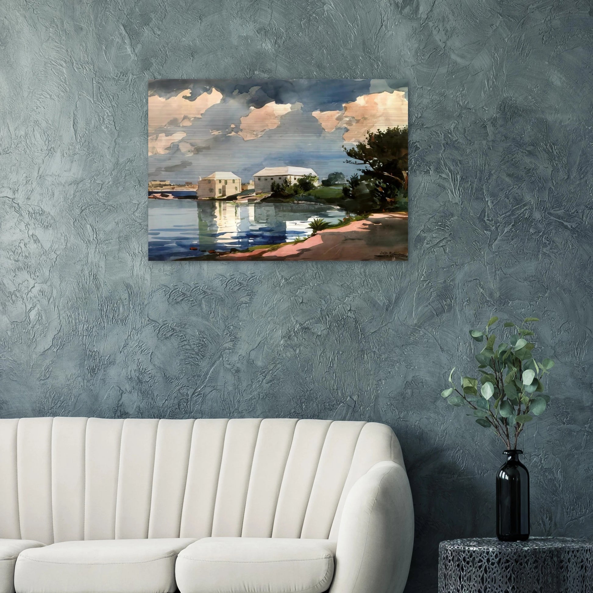 SALT KETTLE BERMUDA - Winslow Homer Brushed Aluminum Print - 70x100 cm / 28x40 inches | Winslow Homer Aluminum Print | Winslow Homer Prints