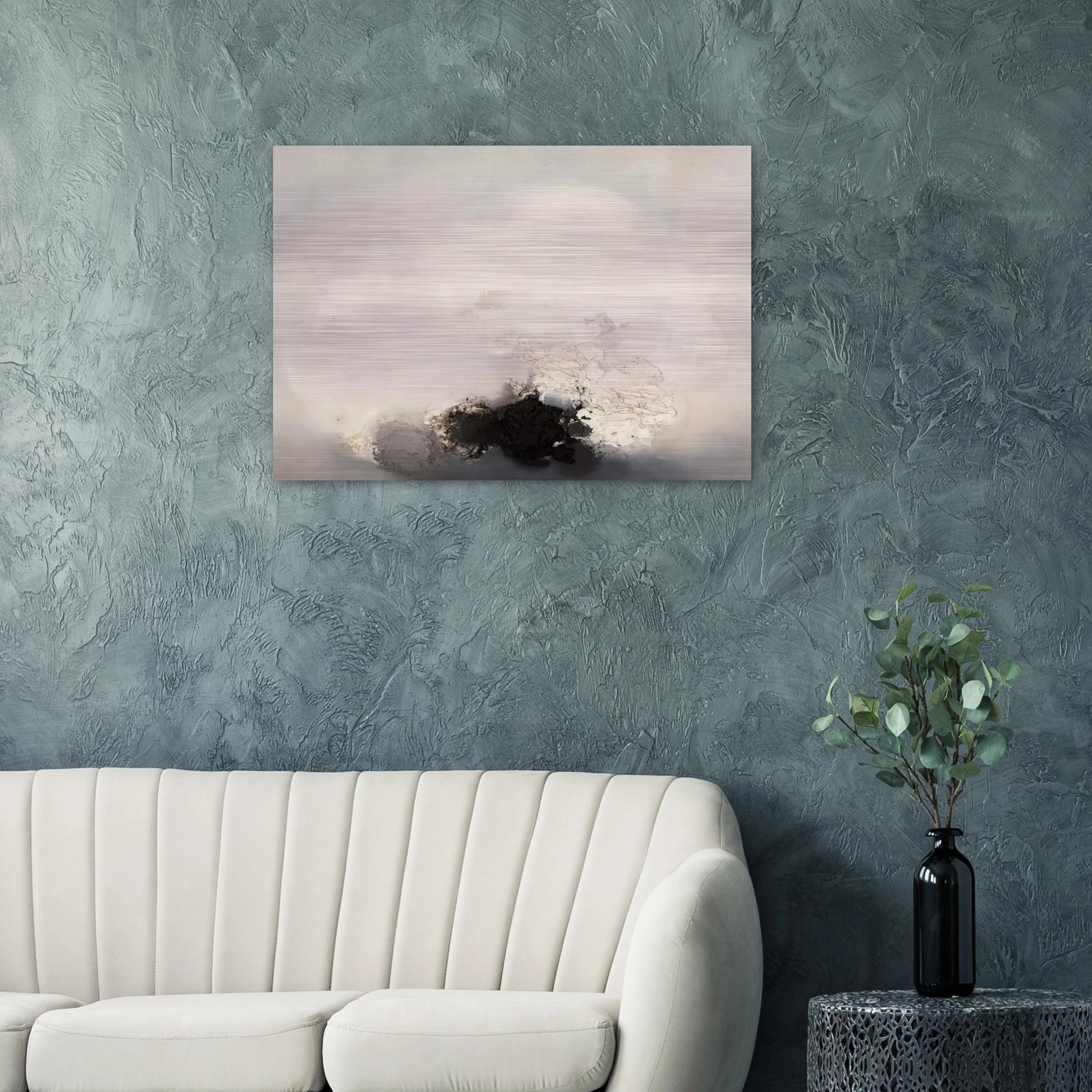 N MERO 148 1959 - Luis Feito Brushed Aluminum Print - 70x100 cm / 28x40 inches | Luis Feito Aluminum Print | Luis Feito Prints