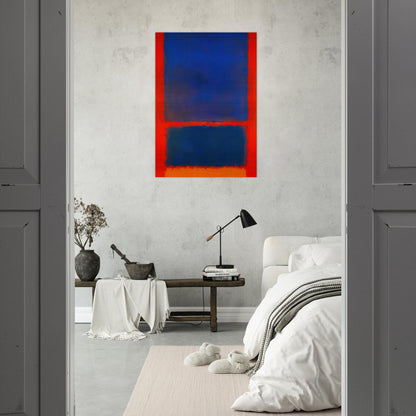 Blue, Orange, Red - 1961 - Mark Rothko Brushed Aluminum Print - 70x100 cm / 28x40 inches | Mark Rothko Aluminum Print | Mark Rothko Prints