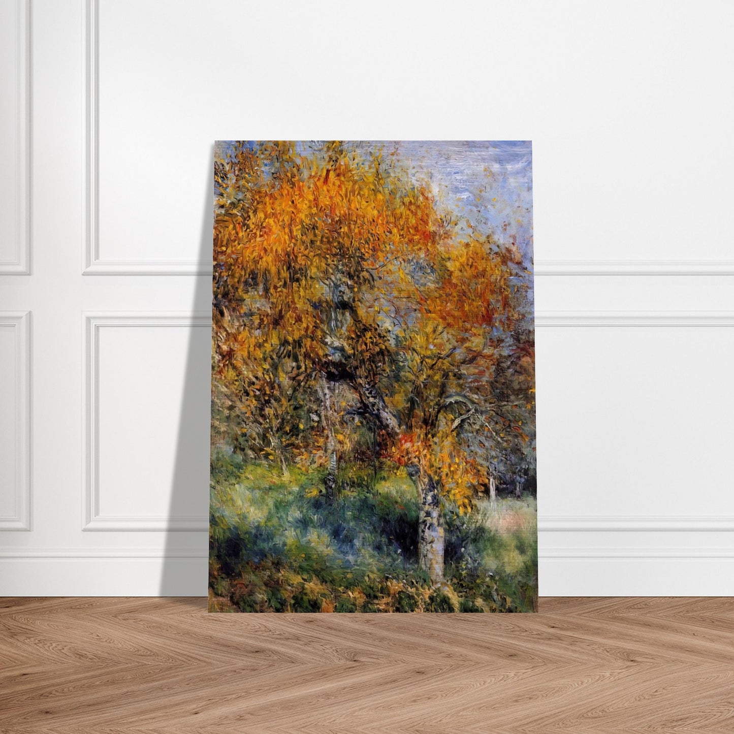 The Pear Tree - Pierre-Auguste Renoir Brushed Aluminum Print - 70x100 cm / 28x40 inches | Pierre-Auguste Renoir Aluminum Print | Pierre-Auguste Renoir Prints