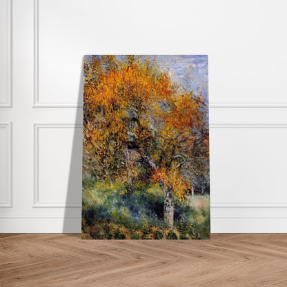 The Pear Tree - Pierre-Auguste Renoir Brushed Aluminum Print - 70x100 cm / 28x40 inches | Pierre-Auguste Renoir Aluminum Print | Pierre-Auguste Renoir Prints