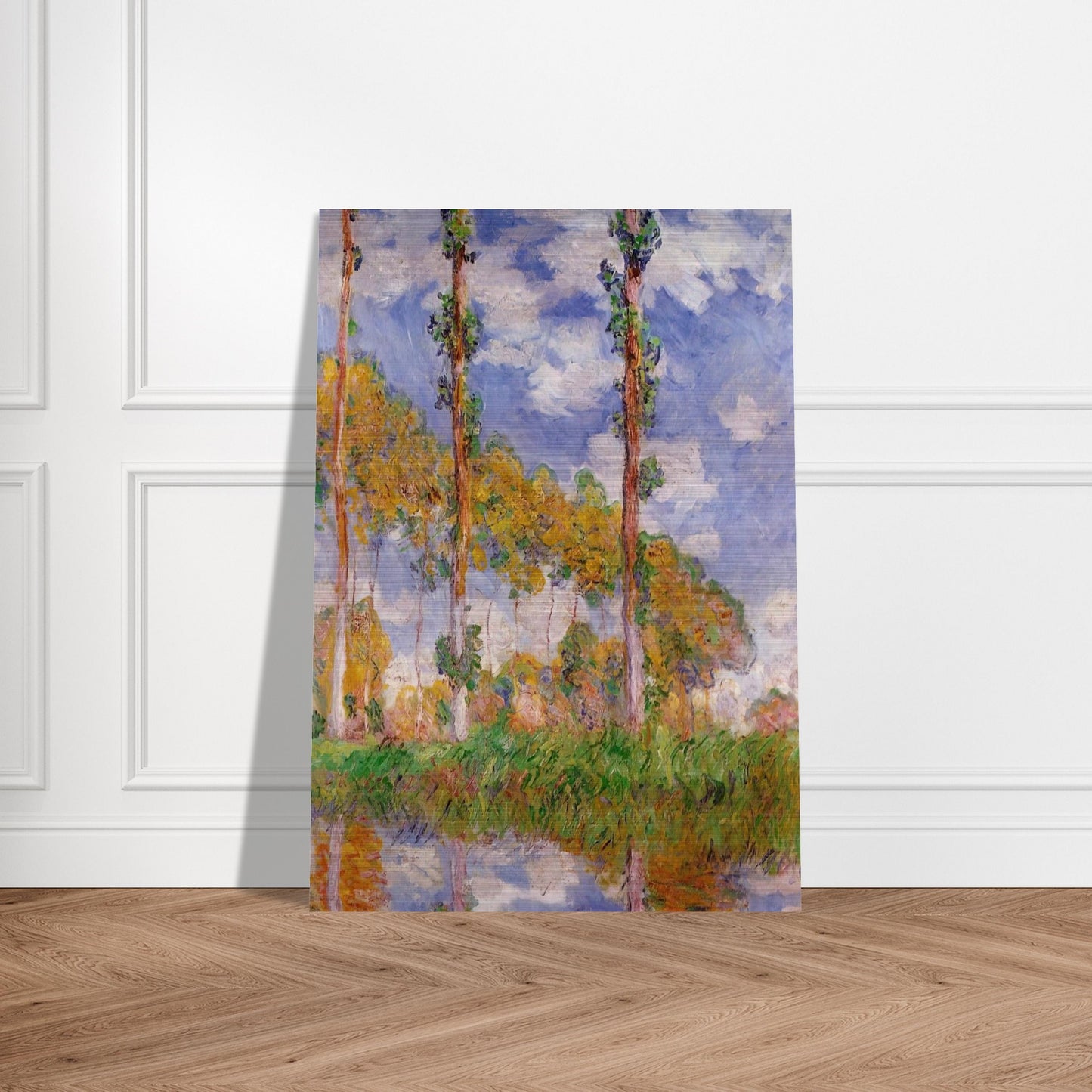 Three Trees in Summer - claude monet Brushed Aluminum Print - 70x100 cm / 28x40 inches | claude monet Aluminum Print | claude monet Prints