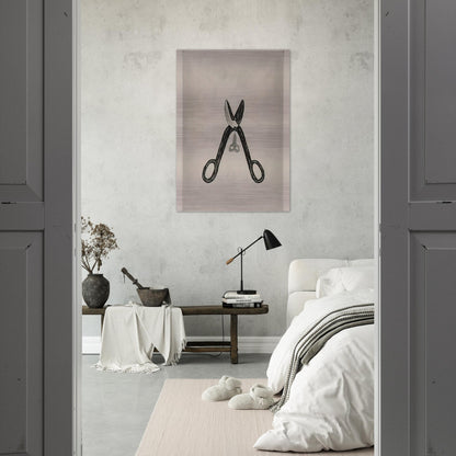 SCISSORS 1994 - Louise Bourgeois Brushed Aluminum Print - 70x100 cm / 28x40 inches | Louise Bourgeois Aluminum Print | Louise Bourgeois Prints